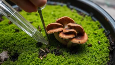Mushroom inoculation picture