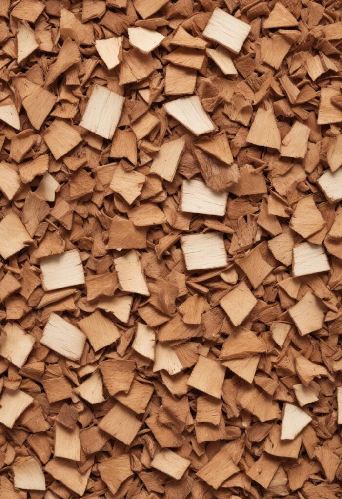 Wood chips for cultivating mushrooms